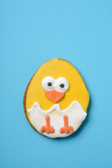 cookie decorated as a chick