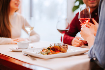 Young Friends Having Lunch