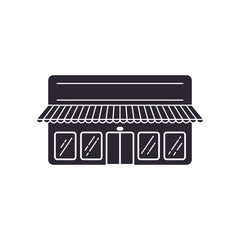 Store shop building icon vector illustration graphic design