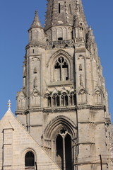 Fototapeta na wymiar Abbaye Saint Jean Des Vignes à Soissons en Picardie, France
