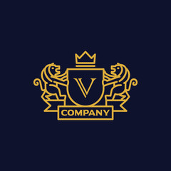 Coat of Arms Letter 'V' Company