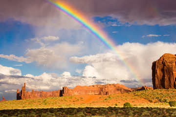 Desert Rainbow in Monument Valley