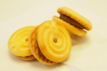 Biscuits or cookies coffee creamer