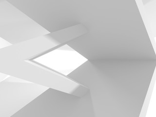 Futuristic White Architecture Design Background