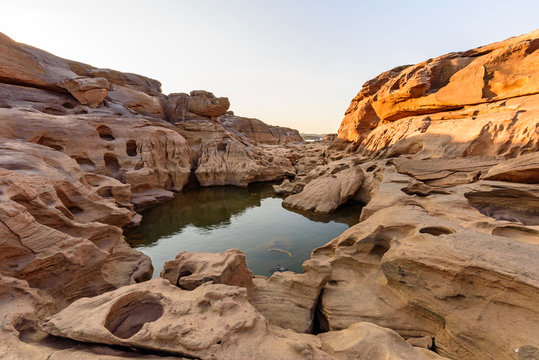 Grand canyon of Thailand / stone mountain at Sam Phan Bok