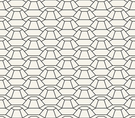 Naklejka premium geometric 3d relief outline hexagon grid texture pattern