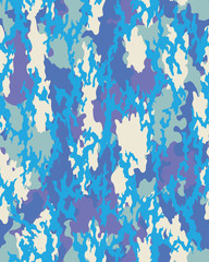 Fototapeta na wymiar Fashionable camouflage pattern, military print .Seamless illustration