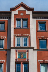 Fassade Bürgerhaus mit Mosaik