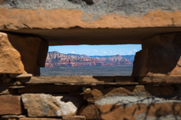 View of Red Rock Mountains of Sedona, Arizona, USA, horizontal
