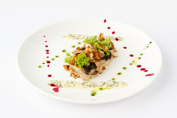 Пангасиус с грибами