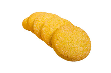 Oat cookie isolated
