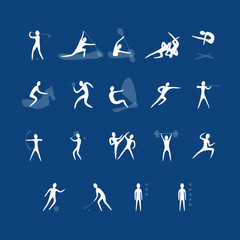 Vector set of sport icons