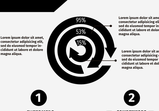 Multipurpose Circular Arrows and Business Infographic 1