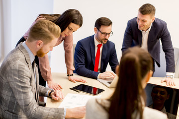 Fototapeta premium Business people working in office