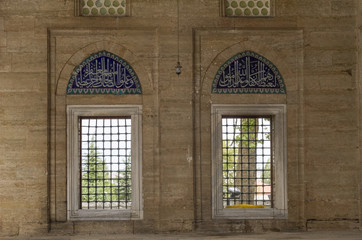 Windows of Selimiye Mosque, Edirne, Turkey