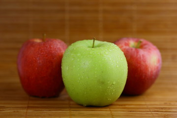 Juicy appetizing apples