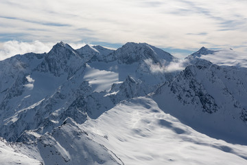 Fototapeta na wymiar Ötztaler Alpen im Winter (Obergurgl / Hochgurgl)