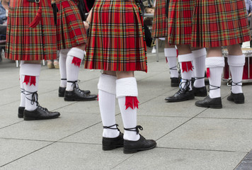 Scottish traditional pipe band