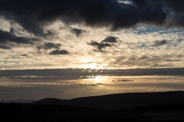 Sunset sky