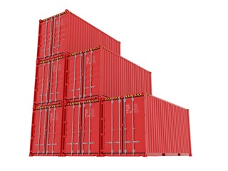 Shipping container isolated