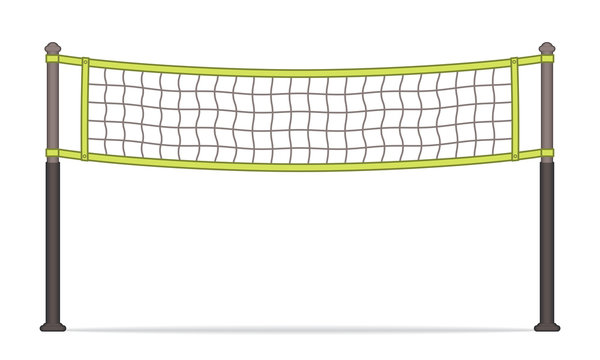 Grey Volleyball Net Icon Isolated On White Background Vector Stock  Illustration - Download Image Now - iStock