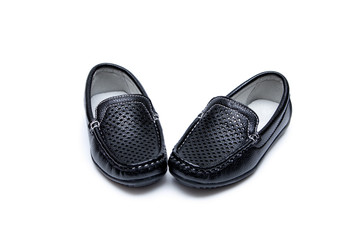 black shoes on white background