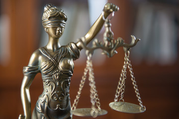 Law and Justice ConceptJudge gavel on table, closeup