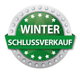 Button Winterschlussverkauf / WSV, grün