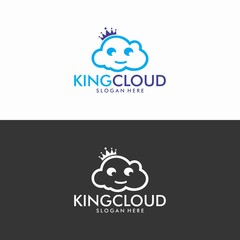 king cloud logo in vector