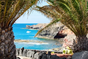 Fototapete Kanarische Inseln Küste von Playa Blanca, Lanzarote, Kanarische Inseln