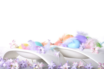Obraz na płótnie Canvas Easter eggs background