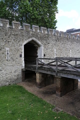 Fototapeta na wymiar Details of Tower of London in London, United Kingdom 
