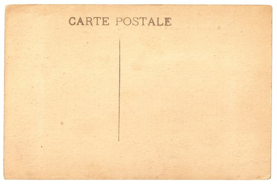 Original Antique Back Side POSTCARD in French Language (Carte Postale)