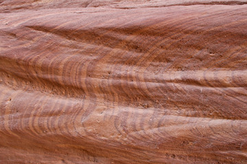 Fantastic patterns and traces of geological events on the walls colored canyon in Egypt.