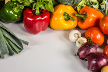 Bio Healthy food. Various of Vegetables on wood. Bio Healthy food, herbs and spices. Organic vegetables on wood