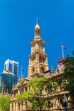 The Sydney Town Hall in Australia. Built in 1889