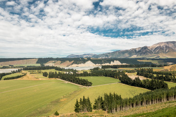 Fototapeta na wymiar Rakaia River valley, Canterbury, New Zealand