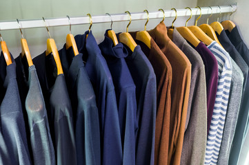 Fototapeta premium Wardrobe with blouses