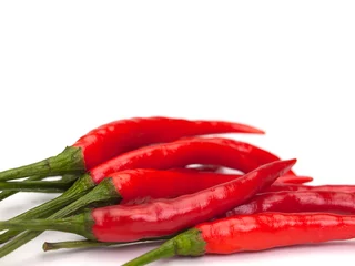 Fotobehang Close up Hot chili peppers. © kunchit1969