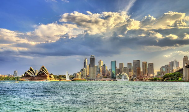 Skyline of Sydney central business district, Australia