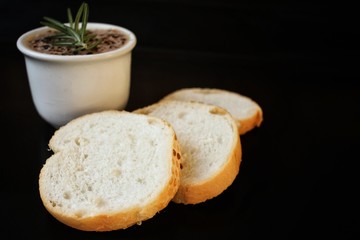 Liver pate with bread