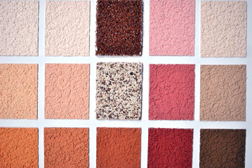 Fototapeta premium Wall color samples/palette; multicolored abstract background.