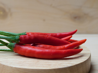 Close up Hot chili peppers..