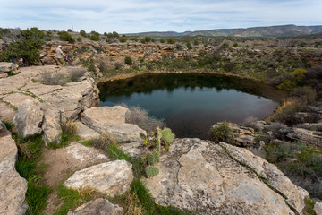 Fototapeta na wymiar Montezuma Castle and Well in Arizona