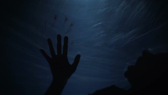 Maniac mercilessly killing victim, person tormented by terrible pain and fear