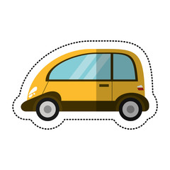 eco car transport image shadow vector illustration eps 10