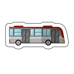 bus public transport vehicle vector illustration eps 10