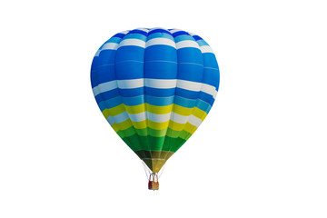 hot air balloon isolated on white background