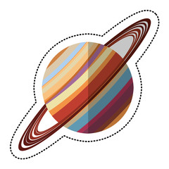 saturn planet space shadow vector illustration eps 10