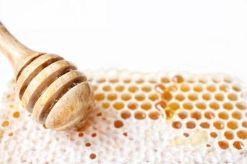 Honeycomb with honey dipper